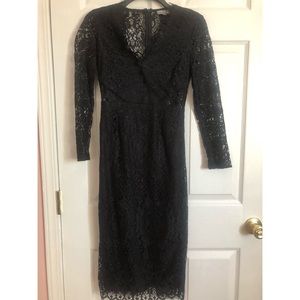Black lace dress